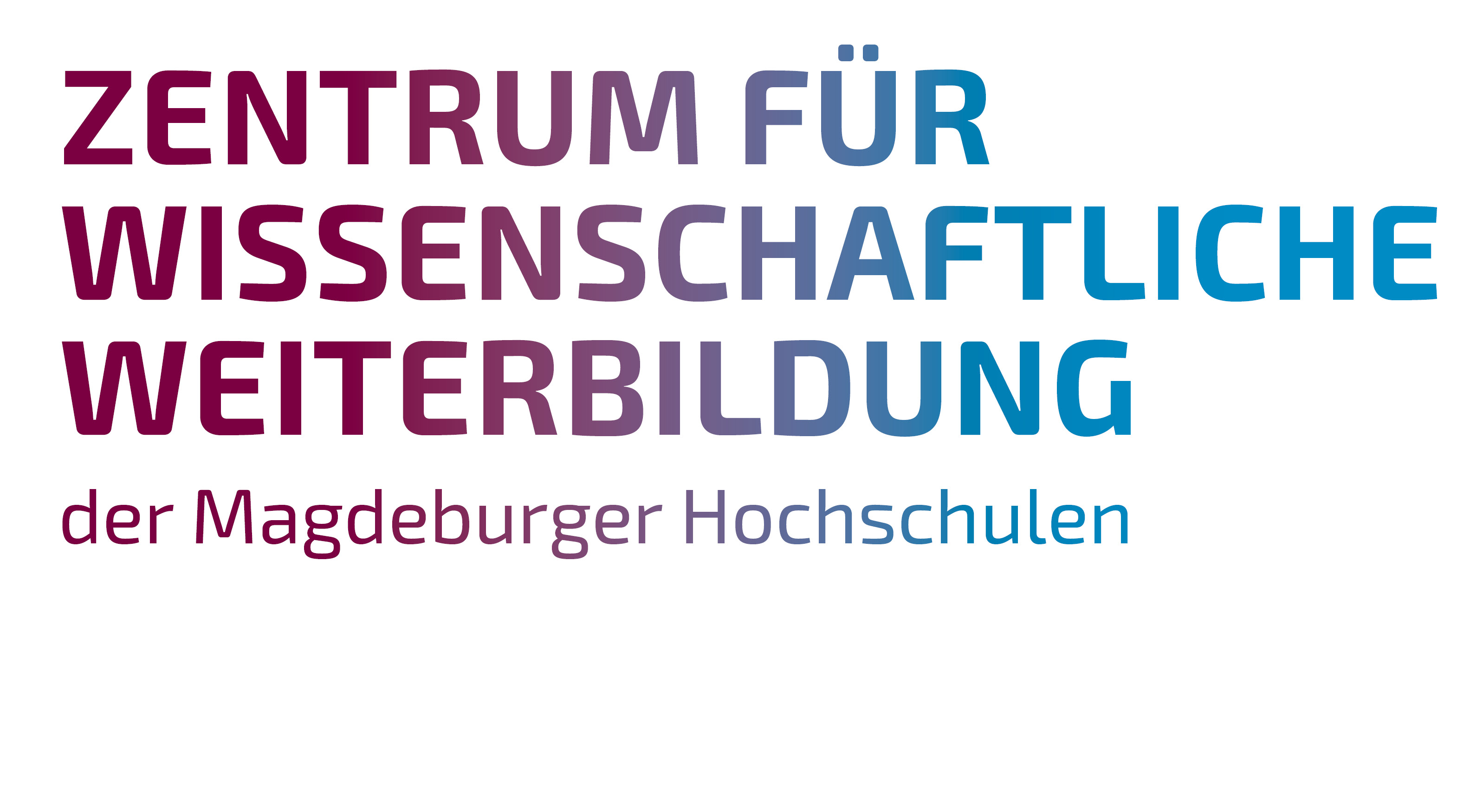 Logo Zentrum für wissenschaftliche Weiterbildung der Magdeburger Hochschulen 